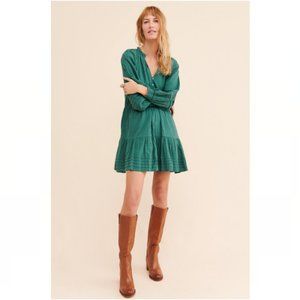 Anthropologie Carrie Tiered Mini Dress